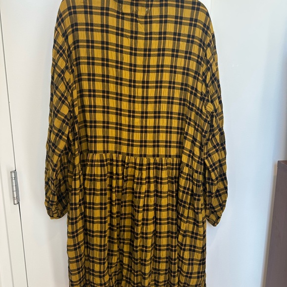 Wray Mini Quinn Dress Gold Plaid Brand New Without Tags - Picture 2 of 10